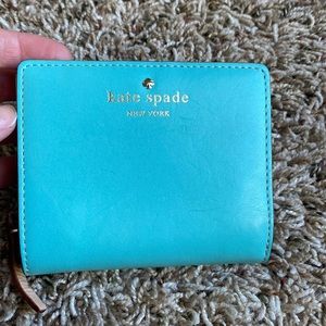 Kate Spade Wallet with Coin Holder Tiffany Blue
